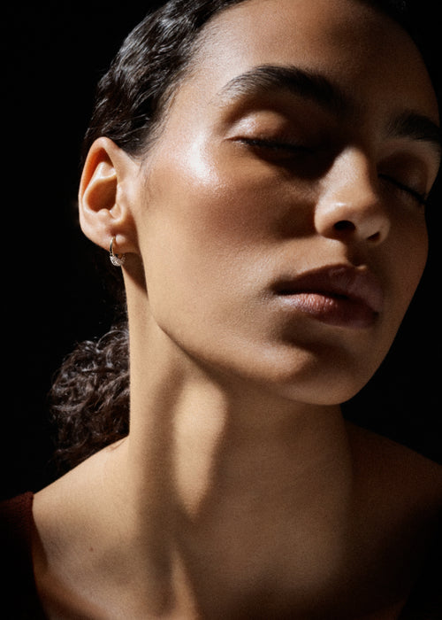 Small Diamond Roscida Drop Earrings