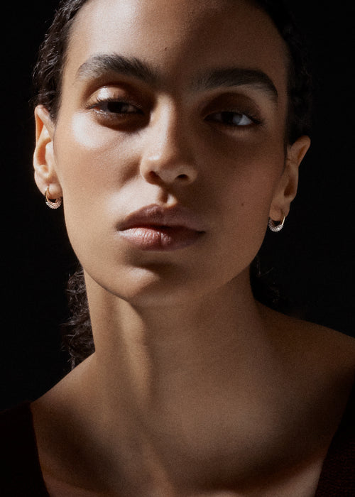 Small Diamond Roscida Drop Earrings