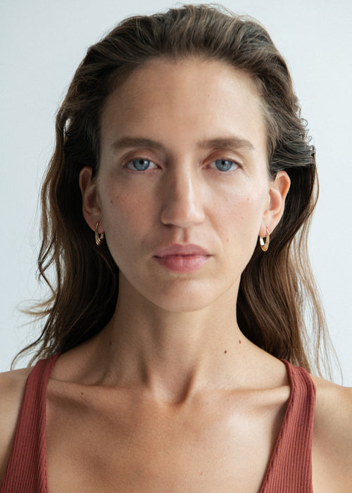 Roscida Ridged Hoops