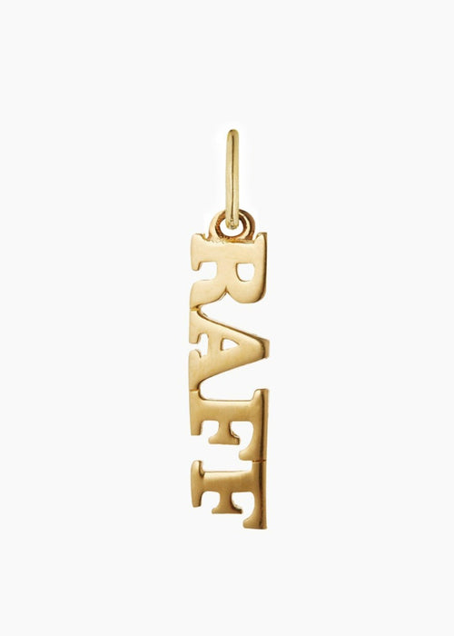 Solid Gold Name Pendant (Made To Order)