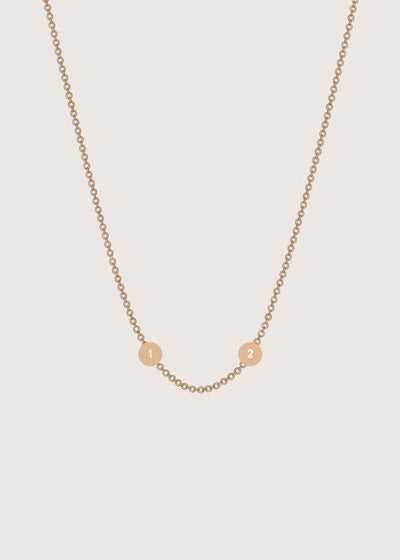 Personalised Tiny Diamond Tag Necklace (Made To Order)