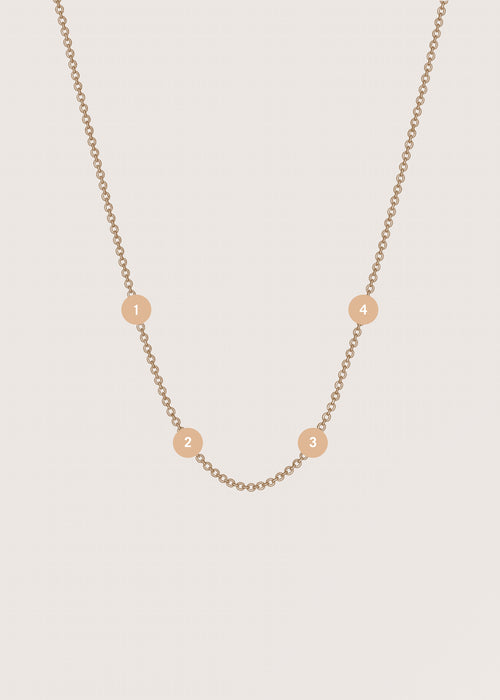 Personalised Tiny Diamond Tag Necklace (Made To Order)