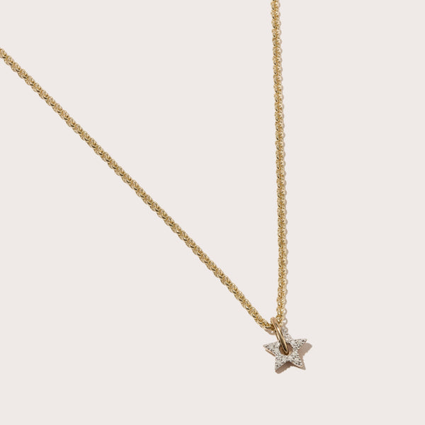 Tiny Diamond Star Pendant