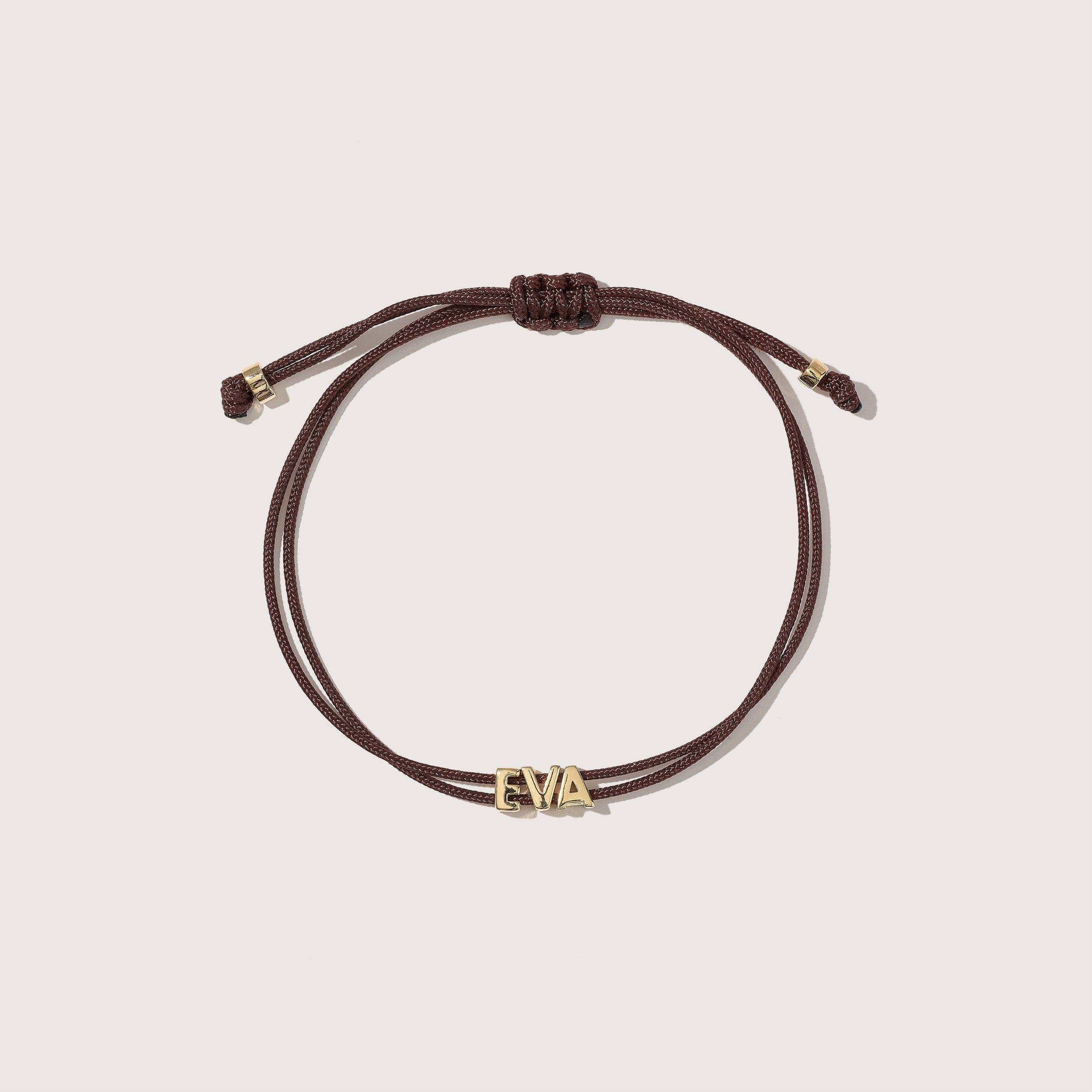 Totem Name Chocolate Brown Cord Bracelet (Made To Order)