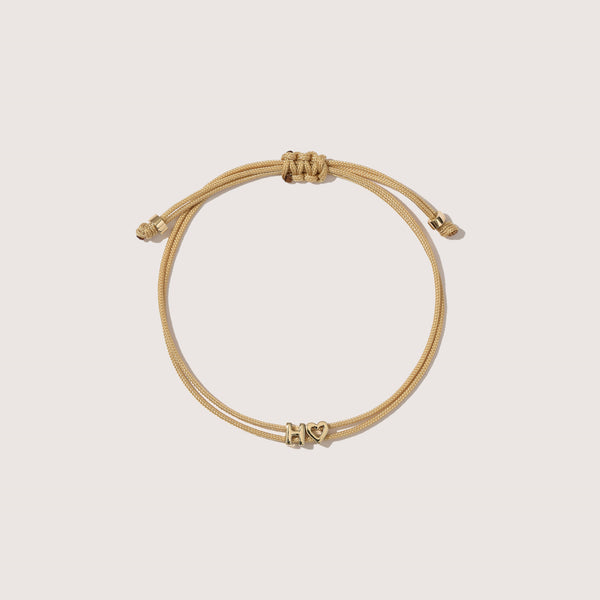 Totem Name Gold Cord Bracelet (Made To Order)