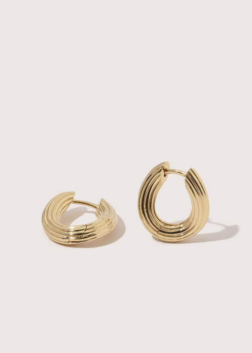 Twisted Chunky Ridged Hoops