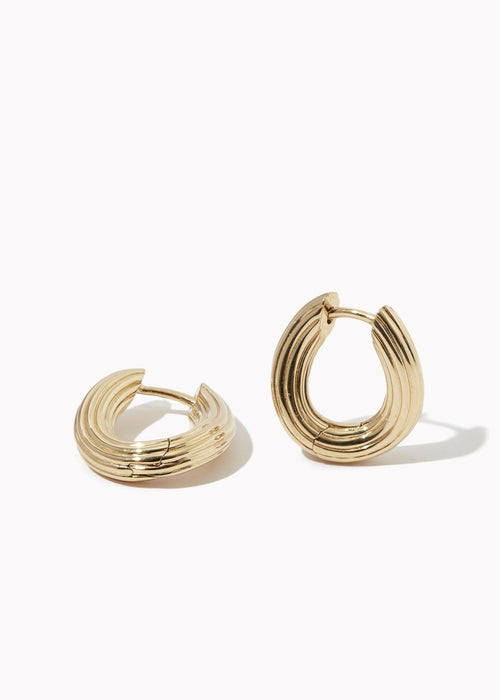 Twisted Chunky Ridged Hoops (Pre-order)