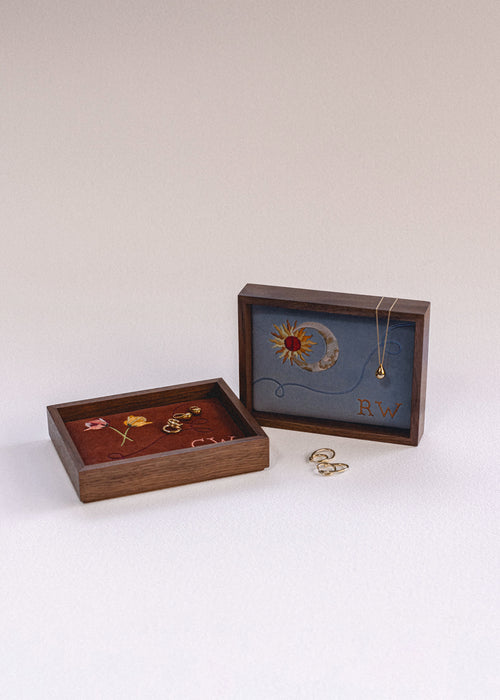 Small Monogrammed Personalised Jewellery Tray