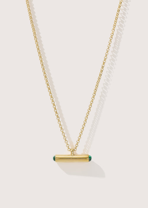 Vestige Malachite Toggle Necklace