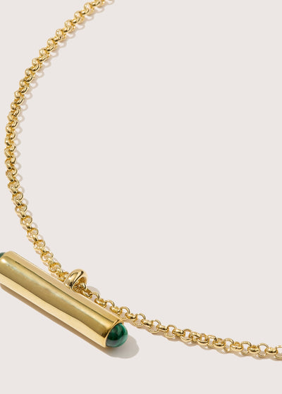 Vestige Malachite Toggle Necklace