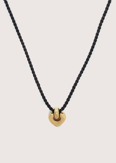 Cord Petite Heart Necklace