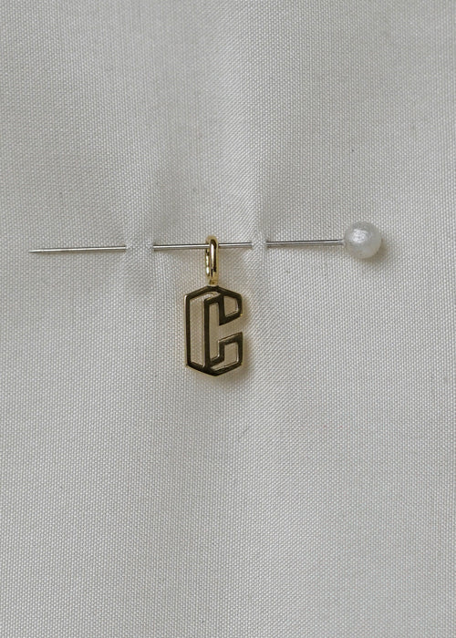 Cut Initial Pendant