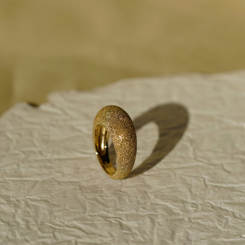 Diamond Burr Dome Ring