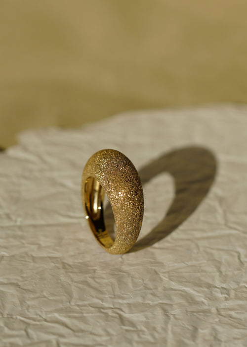 Diamond Burr Dome Ring