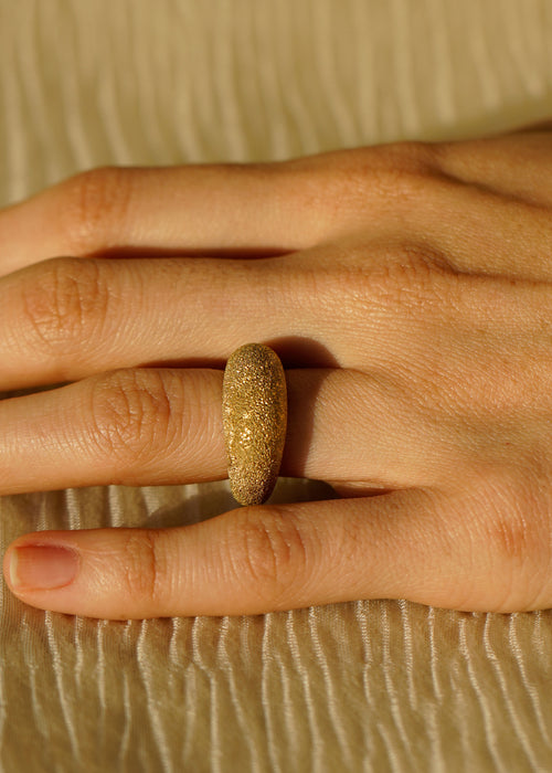 Diamond Burr Dome Ring