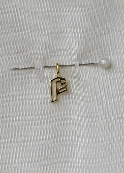 Cut Initial Pendant