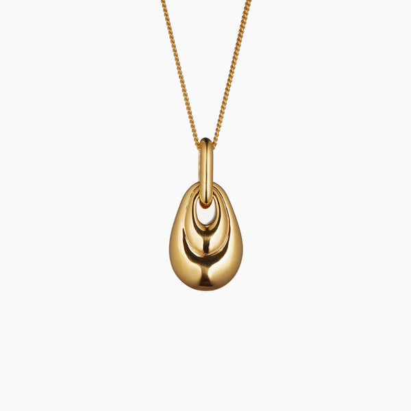 Otiumberg gold vermeil Ellipse pendant