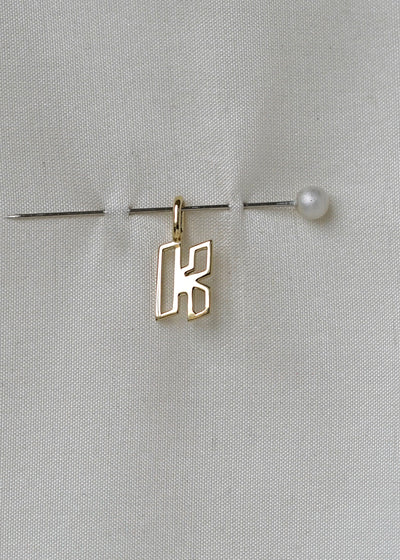 Cut Initial Pendant