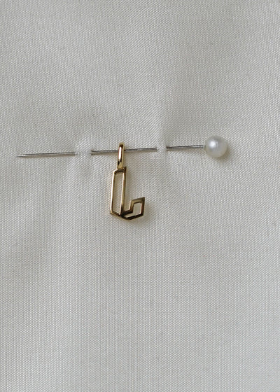 Cut Initial Pendant