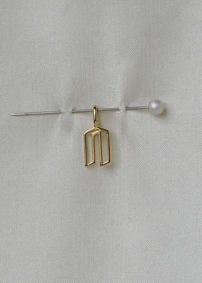 Cut Initial Pendant