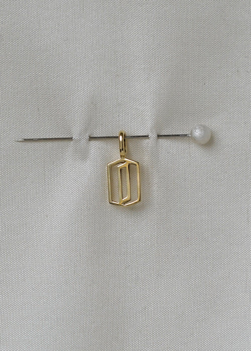 Cut Initial Pendant