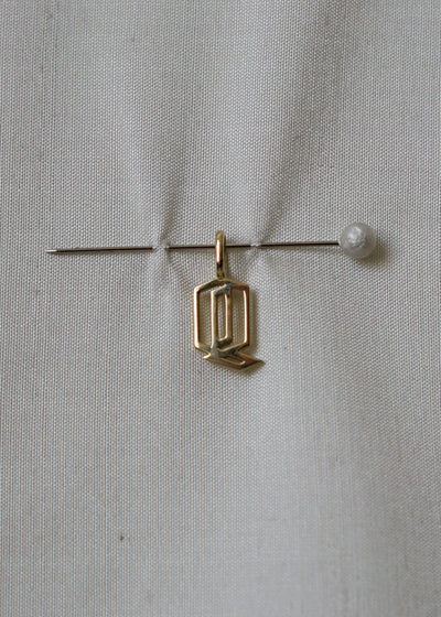 Cut Initial Pendant