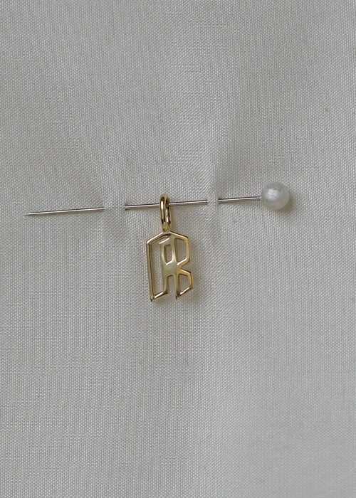 Cut Initial Pendant