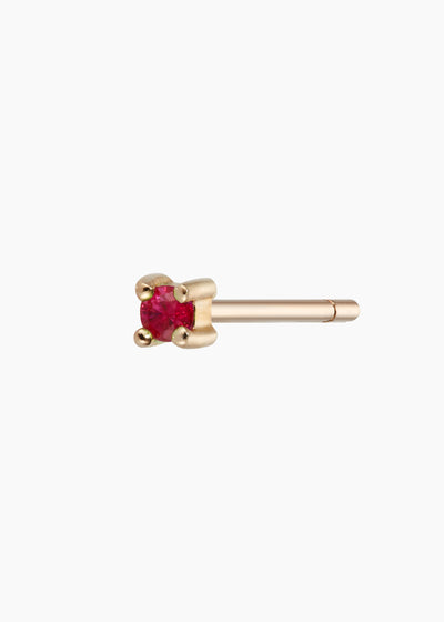 TINY RUBY STUD