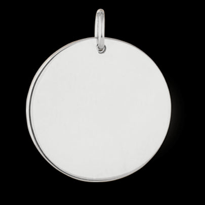 Large Disc Pendant with Complimentary Hand Engraving