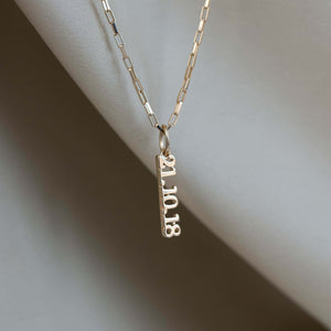personalised gold necklace