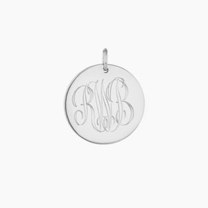 Large Disc Pendant with Complimentary Hand Engraving