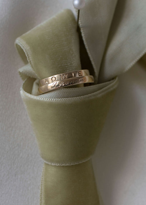 Band Ring with Complimentary Hand Engraving