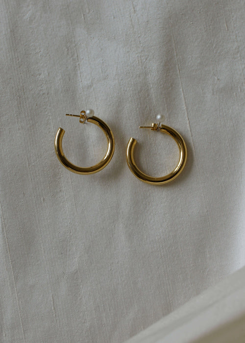 Gold Chunky Hoops | Gold Earrings | Otiumberg Jewellery
