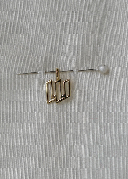 Cut Initial Pendant