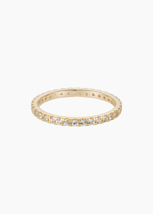 White Sapphire Full Eternity Ring