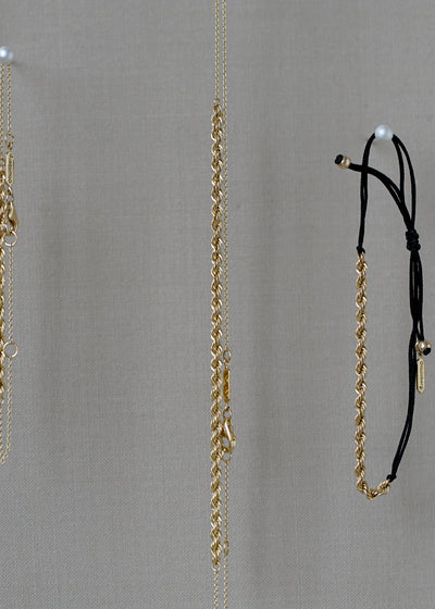 Lizzie 18K Gold Rope Chain Bracelet- Nanda Jewelry