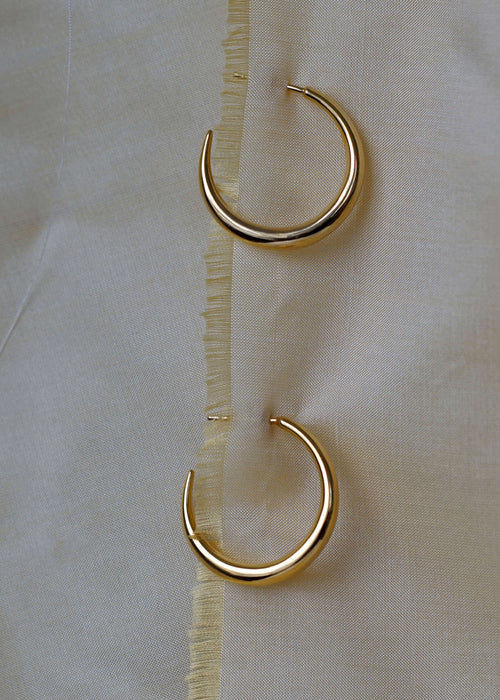 Graduated Hoops Otiumberg 14 karat Gold Vermeil Graduated Hoop Earrings