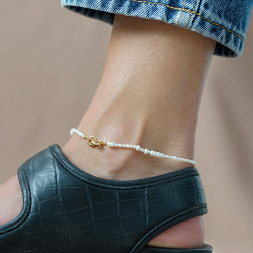 Pearl Link Up Anklet
