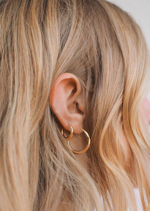 Graduated Hoops Otiumberg 14 karat Gold Vermeil Graduated Hoop Earrings